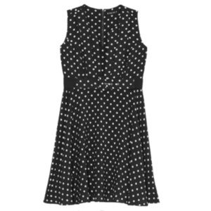 Black and White Polkadot Dress